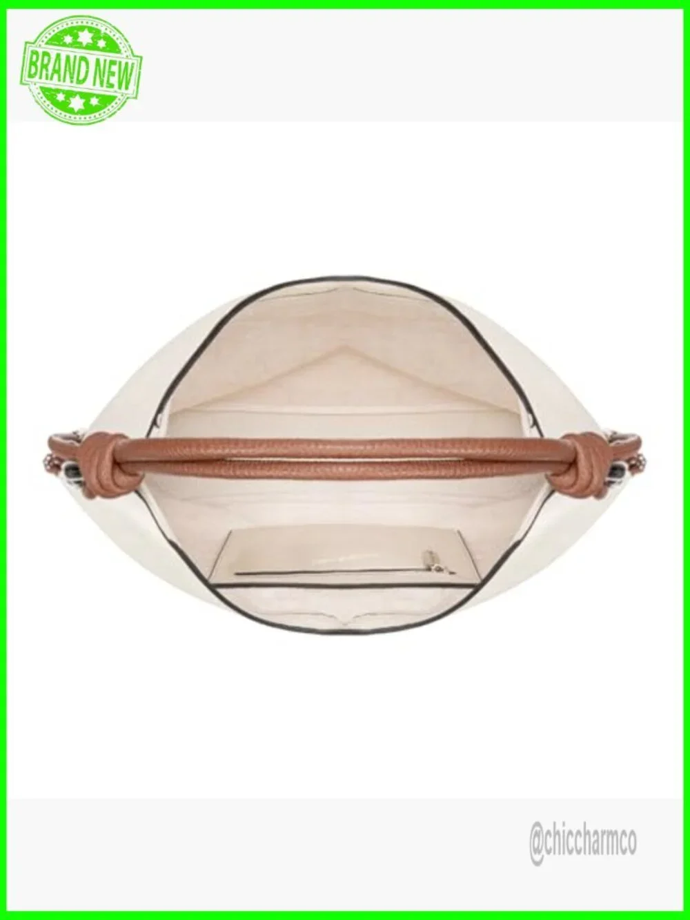 Slouchy Hobo Bag with Knotted Handle, Faux Leather Shoulder Purse